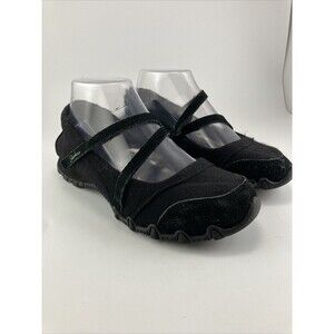 Skechers Women's Slip-On Bikers - Fiesta Mary Jane Casual Shoes Black Size 6.5